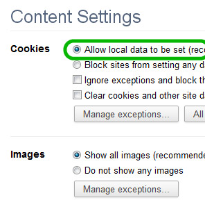 chrome screen