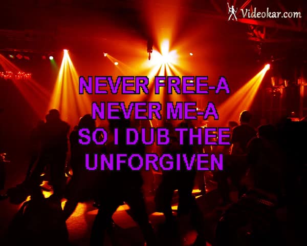 Metallica lyrics unforgiven
