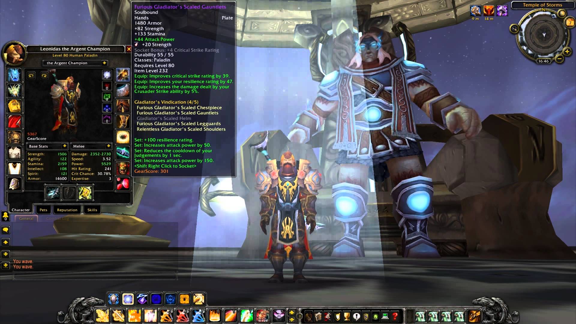 Подарявам Level 80 Retribution Paladin в Molten-wow