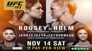 UFC 193 - ROUSEY vs. HOLM
