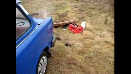 Trabant Exhaust Wydech Prawie Jak Lamborghini Murcielago.flv