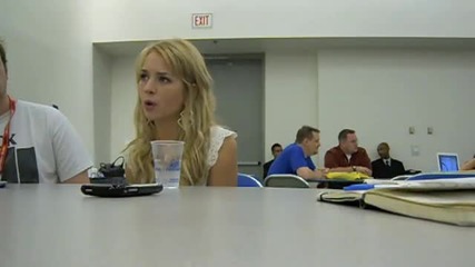 Round Table Discussion with Britt Robertson at 2011 San Diego Comic Con