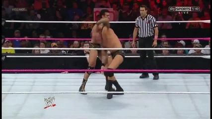 Randy Orton reverses Cross Armbreaker into Powerslam