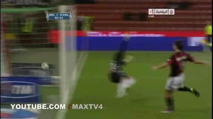 Милан 1:0 Палермо - Гол на Ибрахимович