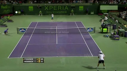 Roddick vs Federer - Miami 2012 - Long Highlights