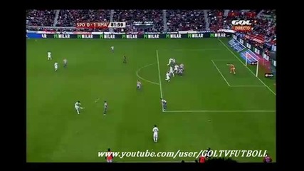 Sporting Gijon Vs Real Madrid 0 - 1 Higuain goal 14 11 2010 