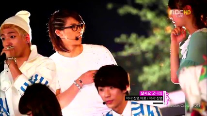 (hd) B1a4 - Baby good night ~ Music Core (16.06.2012)