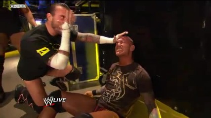 Wwe Raw 7/3/2011 The New Nexus Attacks Randy Orton Backstage