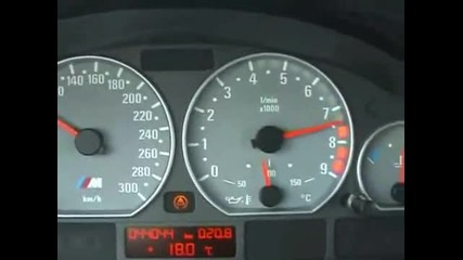 Bmw E46 M3 acceleration 0-220 km/h