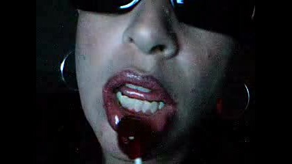 Hot Girl Licking Lollipop With Glossy Lips