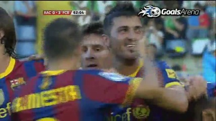 Първият гол на Давид Вия за Барселона