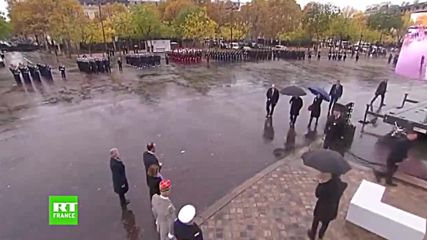 Всички чакат Путин! - Церемония - Отбелязване края на 2-та Световна война - Париж 11.11.2018