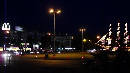Кръгово кръстовище в Бургас