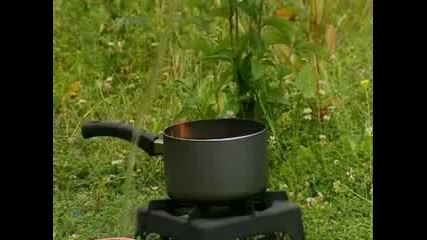 Гасене на горящо олио с вода 
