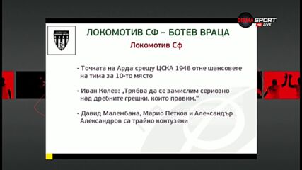 Локомотив София ще опита да направи нова крачка към спасението