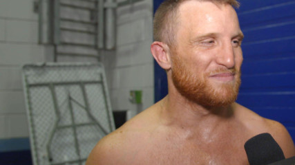 Travis Banks rejoices after his win over Kassius Ohno: WWE.com Exclusive, April 10, 2019