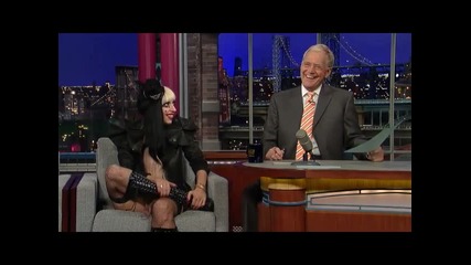 Лейди Гага в шоуто на Дейвид Летърман (част 2/2)/ Lady Gaga on David Letterman (part 2/2)