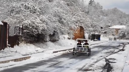 A test of a car platform of solar powered light two seat car