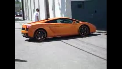 Orange Lamborghini Gallardo