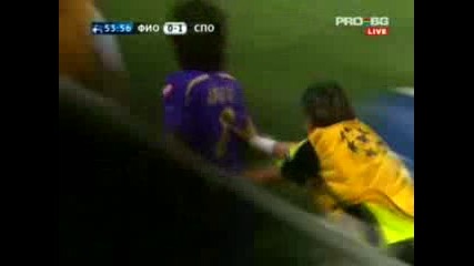 26.08.2009 Фиорентина - Спортинг Лисабон 1 - 1 плейоф Шл
