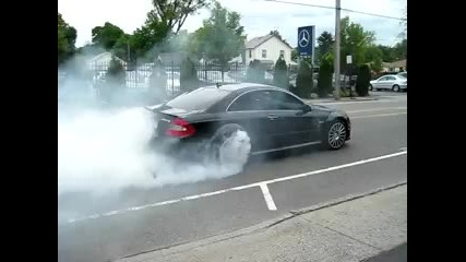 Mercedes Benz Clk63 Black Series Burnout