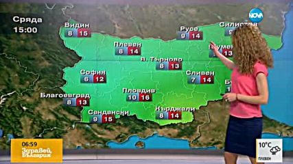 Прогноза за времето (04.05.2016 - сутрешна)