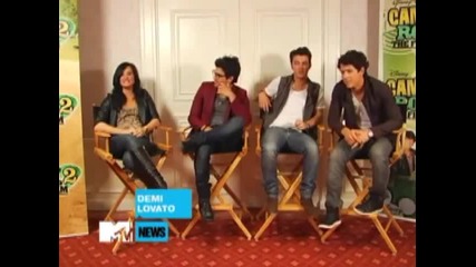 Jonas Brothers & Demi Lovato Interview for Mtv