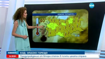 КОД „ЧЕРВЕНО”: Живакът в термометрите скача до 44 градуса в събота