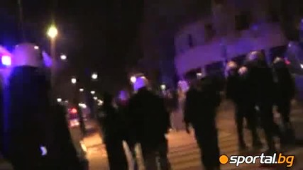 Арестувани фенове след протестите на Легия и Висла