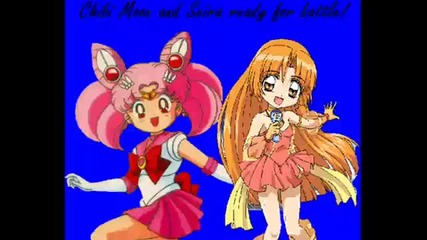 Chibi Moon and Seira; Henshin