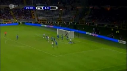 Италия - България 2:0,  всички голове и голови опасности. Нищожни шансове за класиране на световно