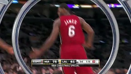 Miami Heat @ Los Angeles Lakers 96 - 80 [highlights] - 25.12.2010