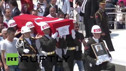 Turkey: State funeral held for policeman killed in reported PKK attack