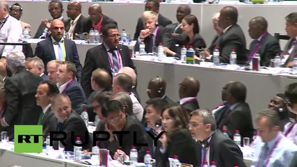 Switzerland: See Israeli-Palestinian FIFA delegates shake hands