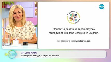 За доброто: Български звезди с каузи за помощ - „На кафе” (18.10.2022)
