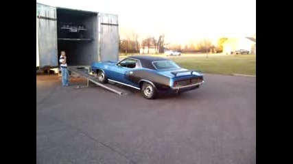 The 1971 Blue Cuda Off To A New Home