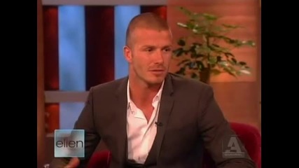 David Beckham Interview On Ellen Part 2 of 3 