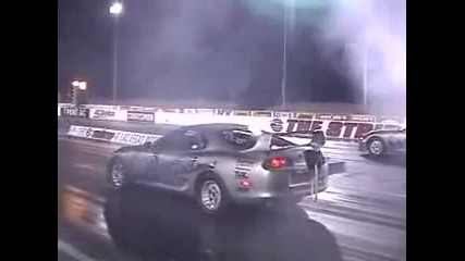 Toyota Supra big turbo drag