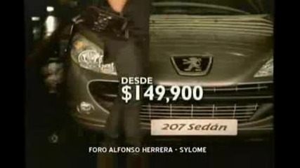 Alfonso Herrera En Comercial Del Nuevo 207 Sedan Peugeot