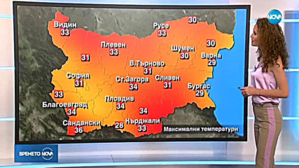 Прогноза за времето (01.08.2019 - централна емисия)