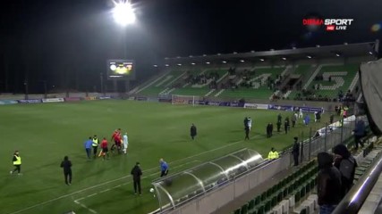 Изпратиха с ругатни съдиите и отбора на Локо Пд от "Лудогорец Арена"