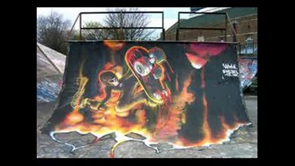Една видеоизложба на графити,  направена от Марио и Николай,  ученици от 8дклас