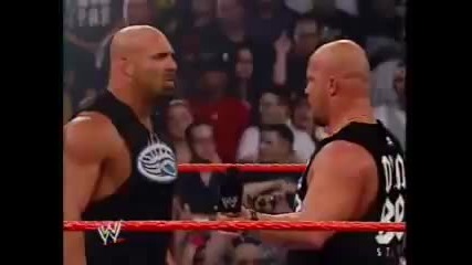 wwe Batista and Mark Henry vs Goldberg and Stone Cold 
