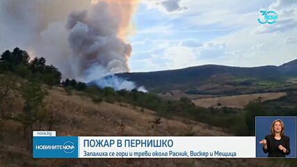Голям пожар гори над першникото село Расник