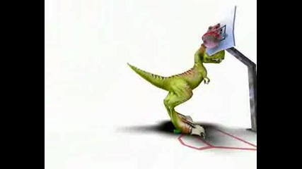 Динозаври Играят Баскет
