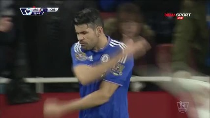 ВИДЕО: Диего Коста беснее при ъгловото флагче