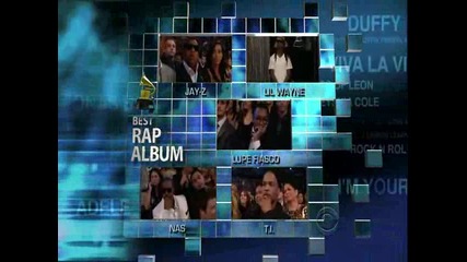Lil Wayne Recieving Best Rap Album Award [ Grammys 2009 ] / High Quality