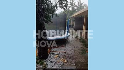 Градушка с големина на лешник удари района на Лясковец