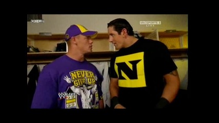Wwe Raw 01.11.10 John Cena , Wade Barrett and David Otunga Backstage 