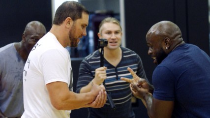 Epic Superstar Rock, Paper, Scissors war: WWE Game Night
